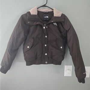 The North Face Brown Goose Down Puffer Jacket